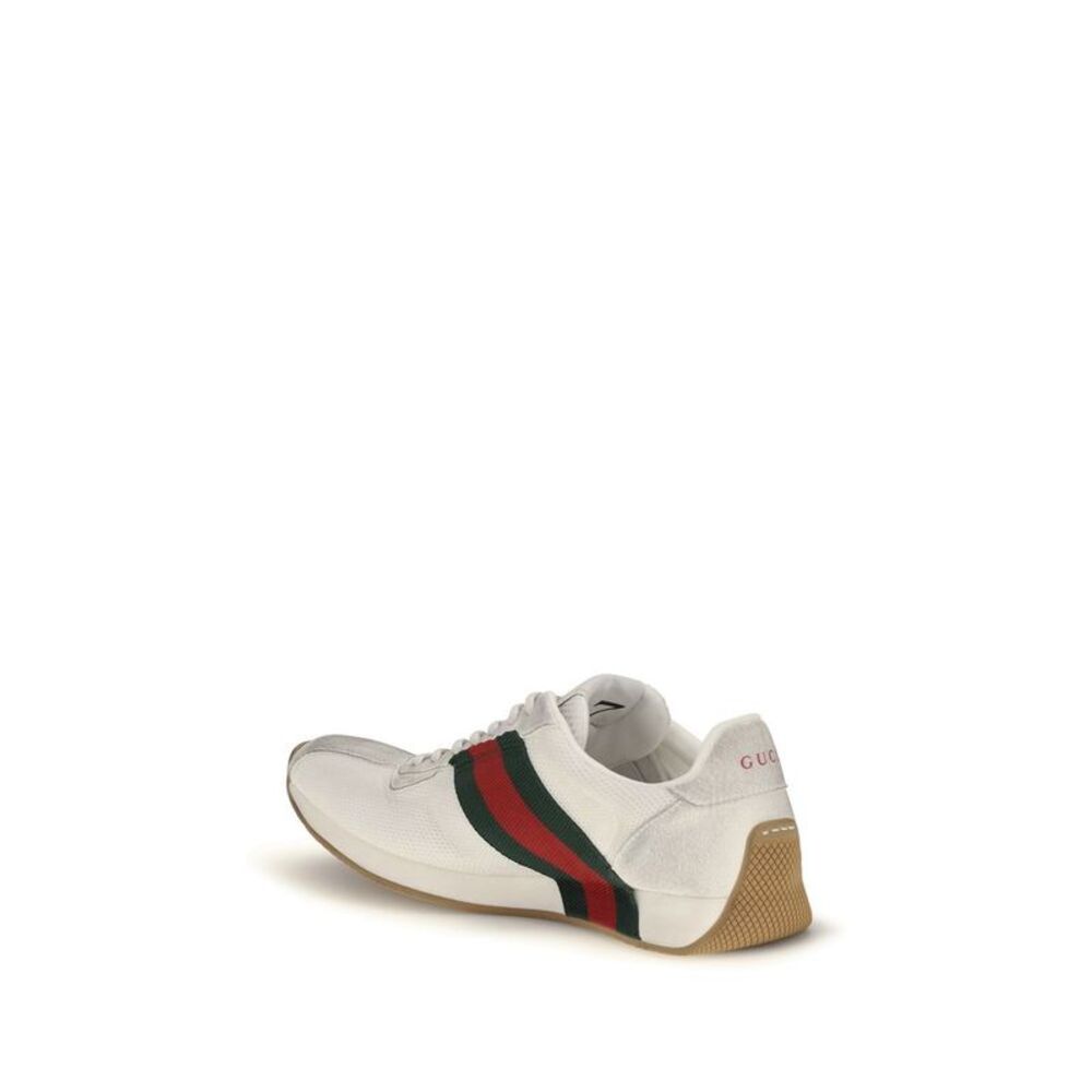 Gucci White Polyester Athletic Women's Sneakers - Picture 3 of 4